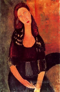 Jeanne Hebuterne sentada 1918 Amedeo Modigliani Pinturas al óleo